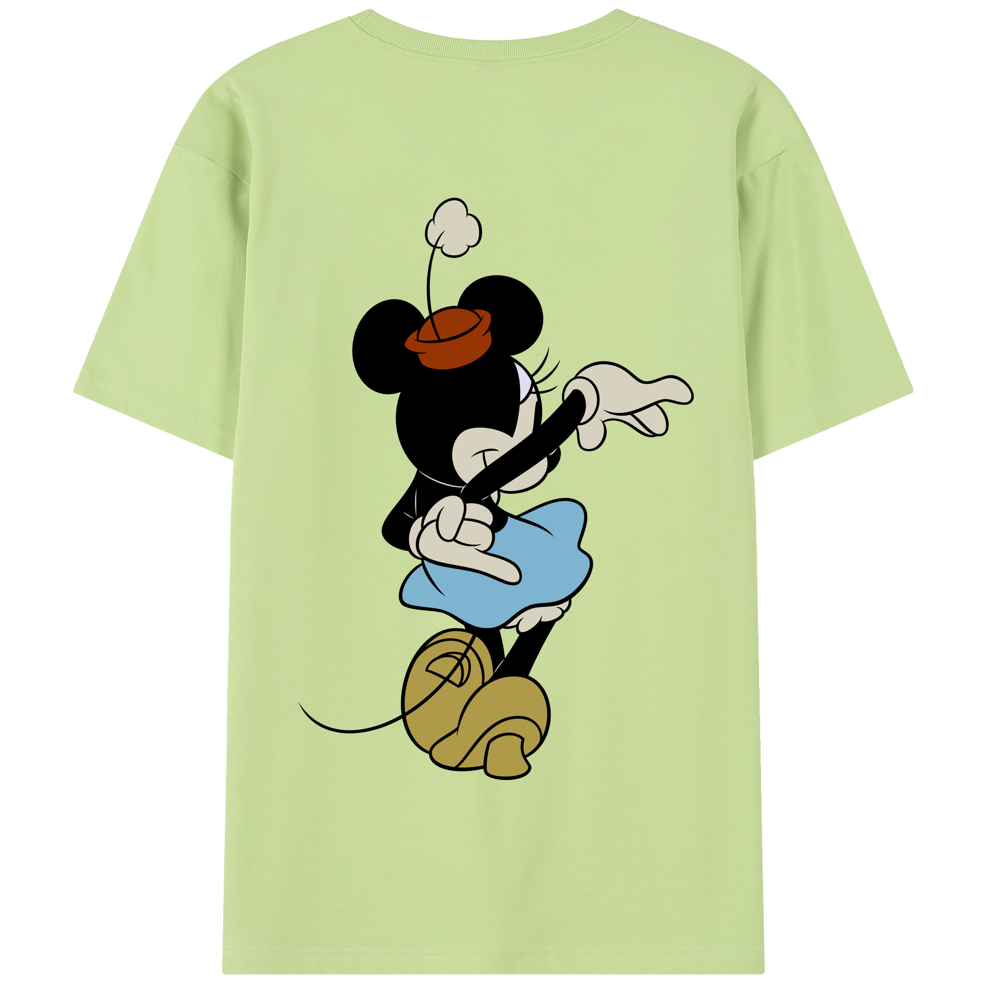（画像用） ミッキーマウス Mickey Mouse 綿100％半袖Tシャツ（背面プリント）